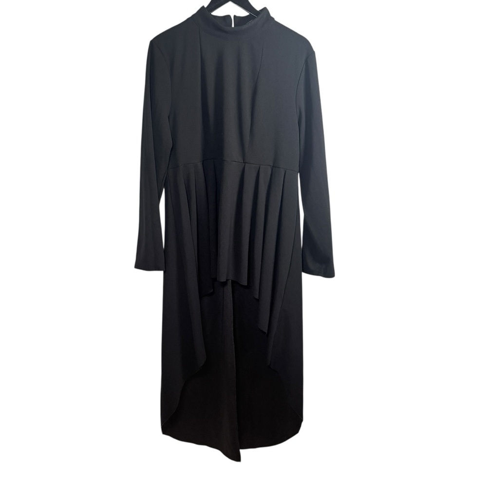 SHEIN‎ Women’s 2XL Black Asymmetrical Long Sleeve Dress Plus Size Party